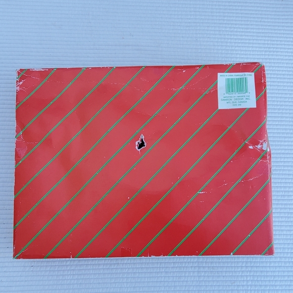 22 Wood Christmas Ornaments In Box 1.5"-3" Vintage Green Red Wooden Holiday - Picture 8 of 10